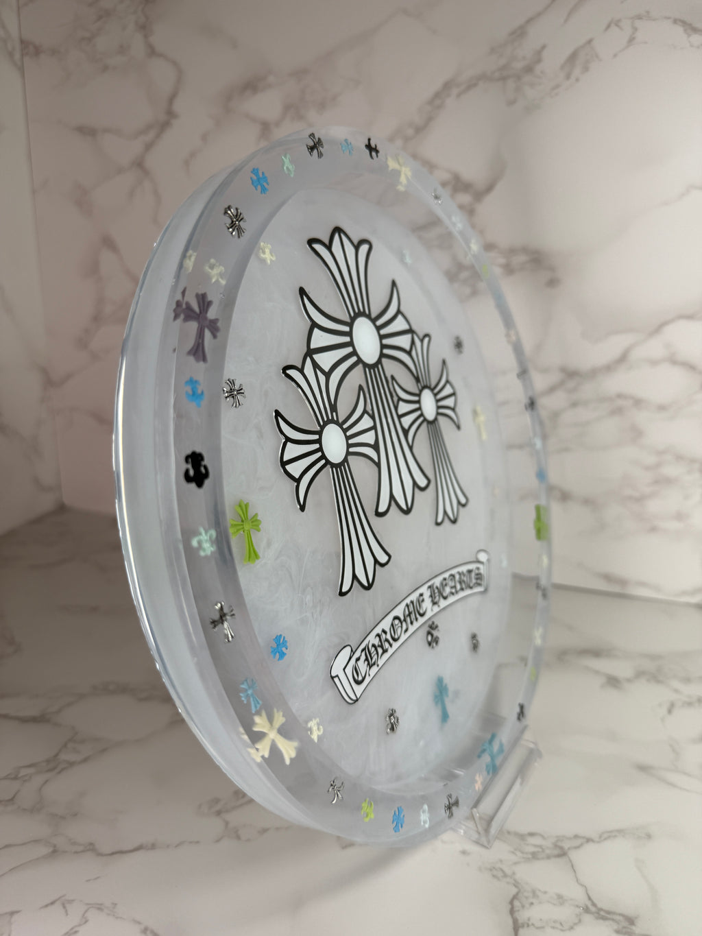 Chrome tray
