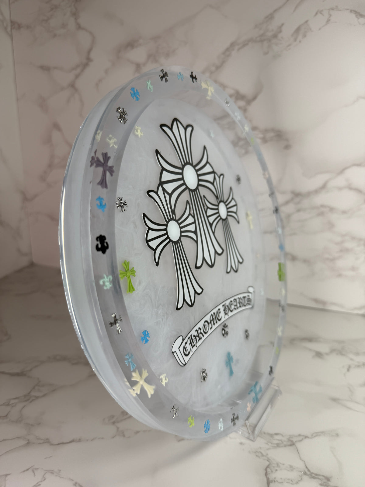 Chrome tray