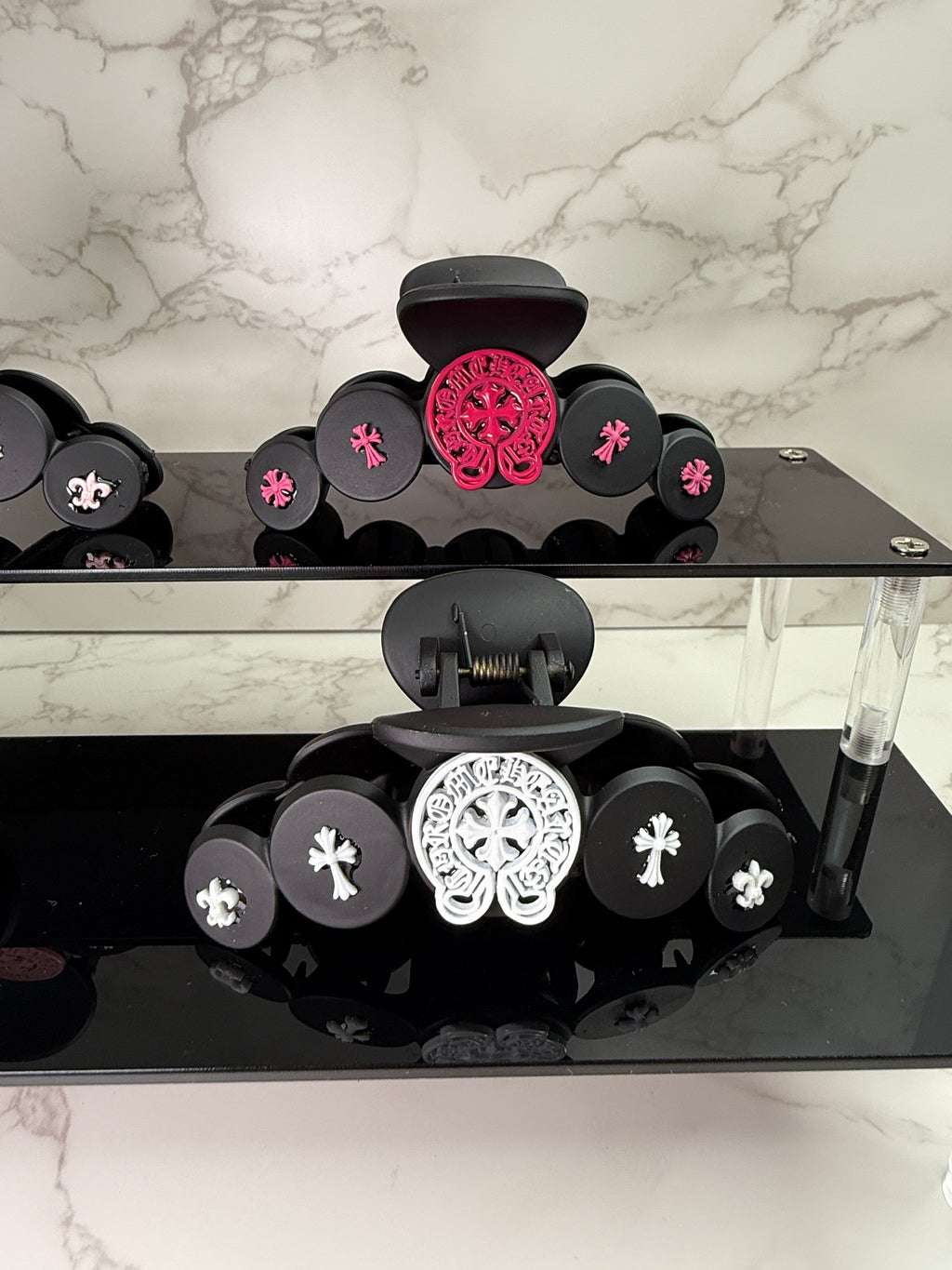 Chrome Hair Clips