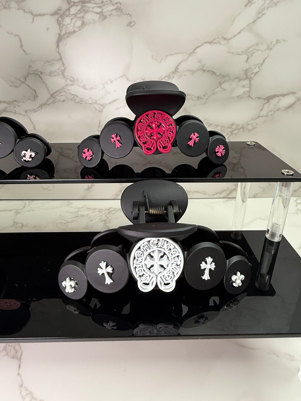 Chrome Hair Clips