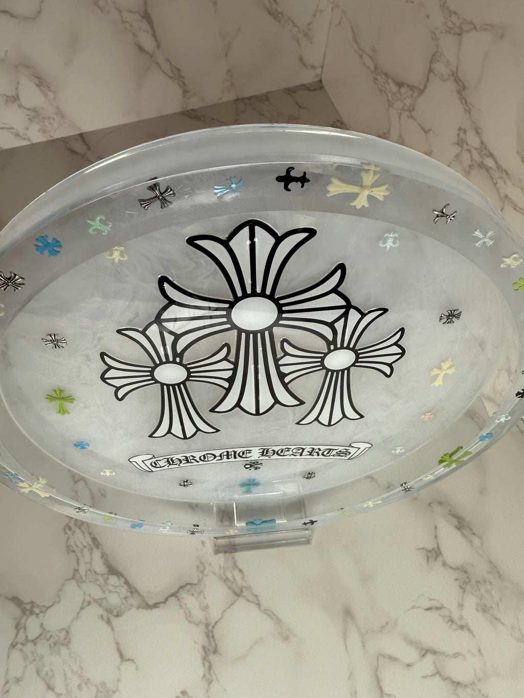 Chrome tray