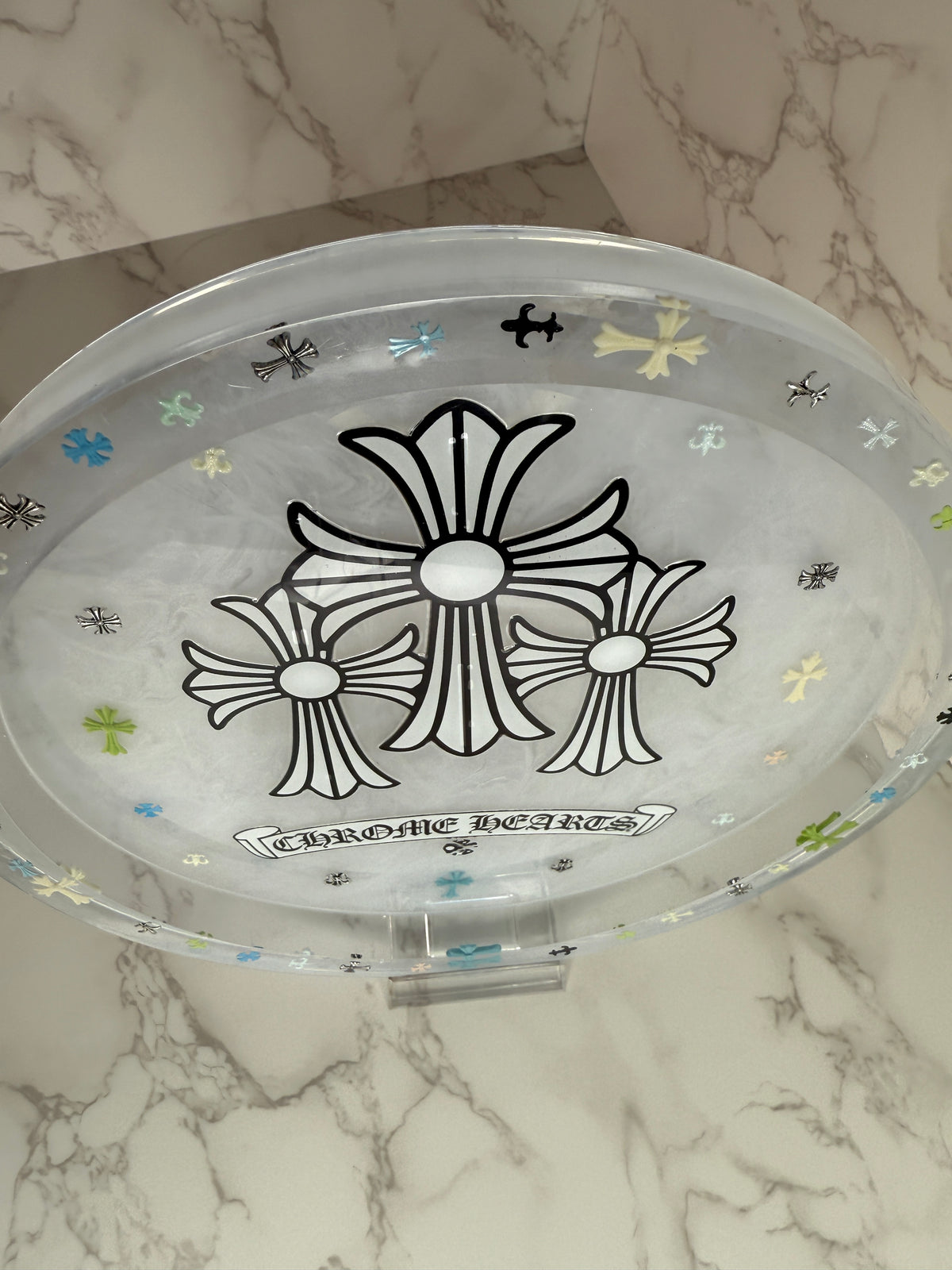 Chrome tray