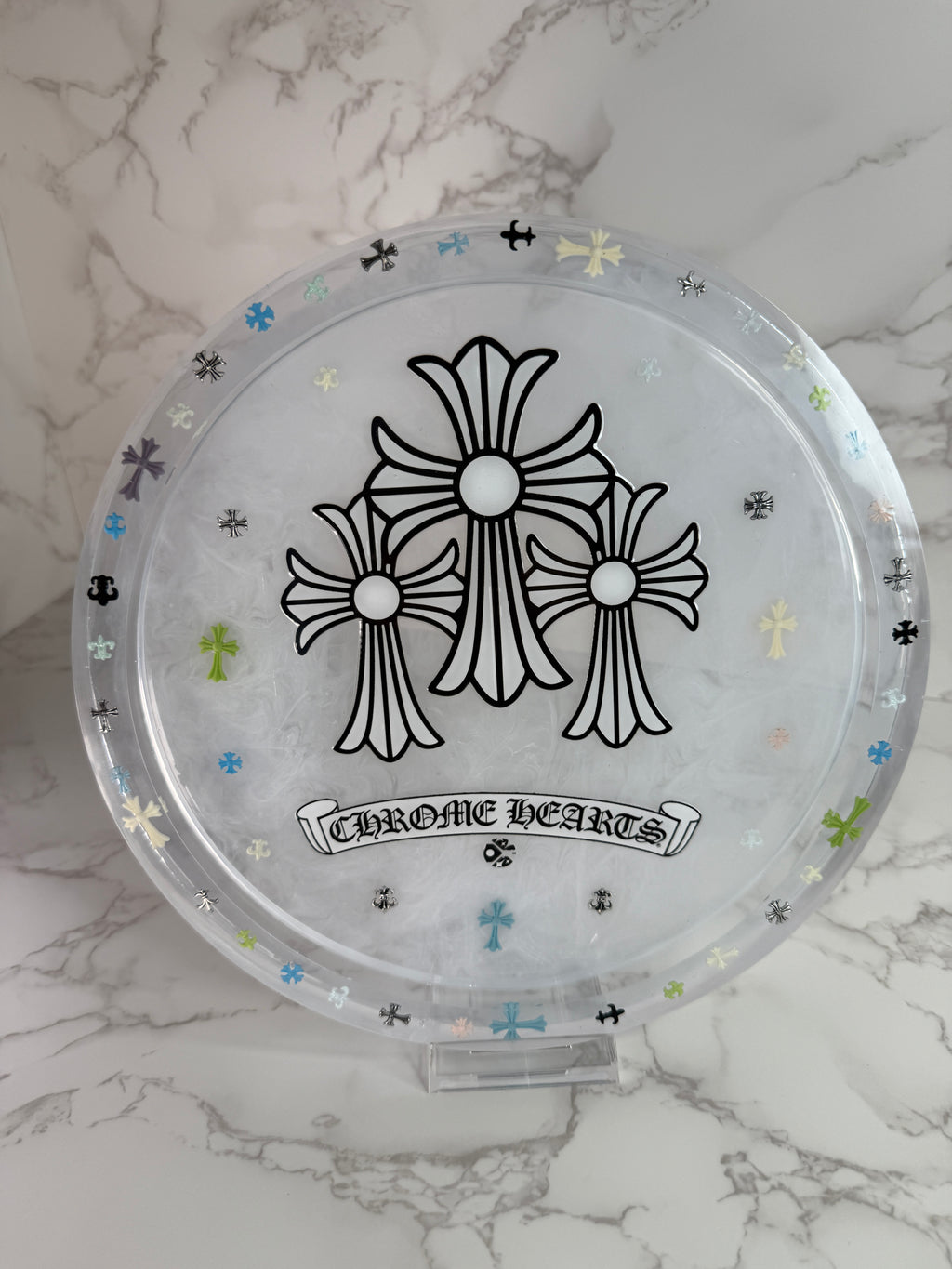 Chrome tray