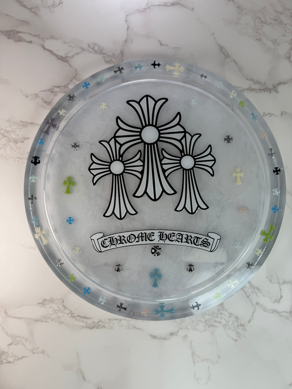 Chrome tray